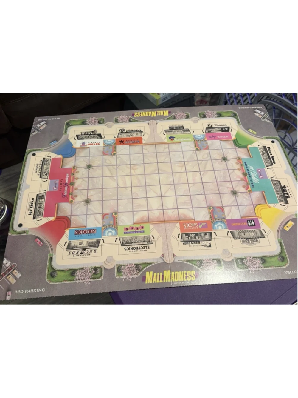 Mall Madness 1996 Board Game Milton Bradley (missing 1 Peg) Tested WORKS!!!!